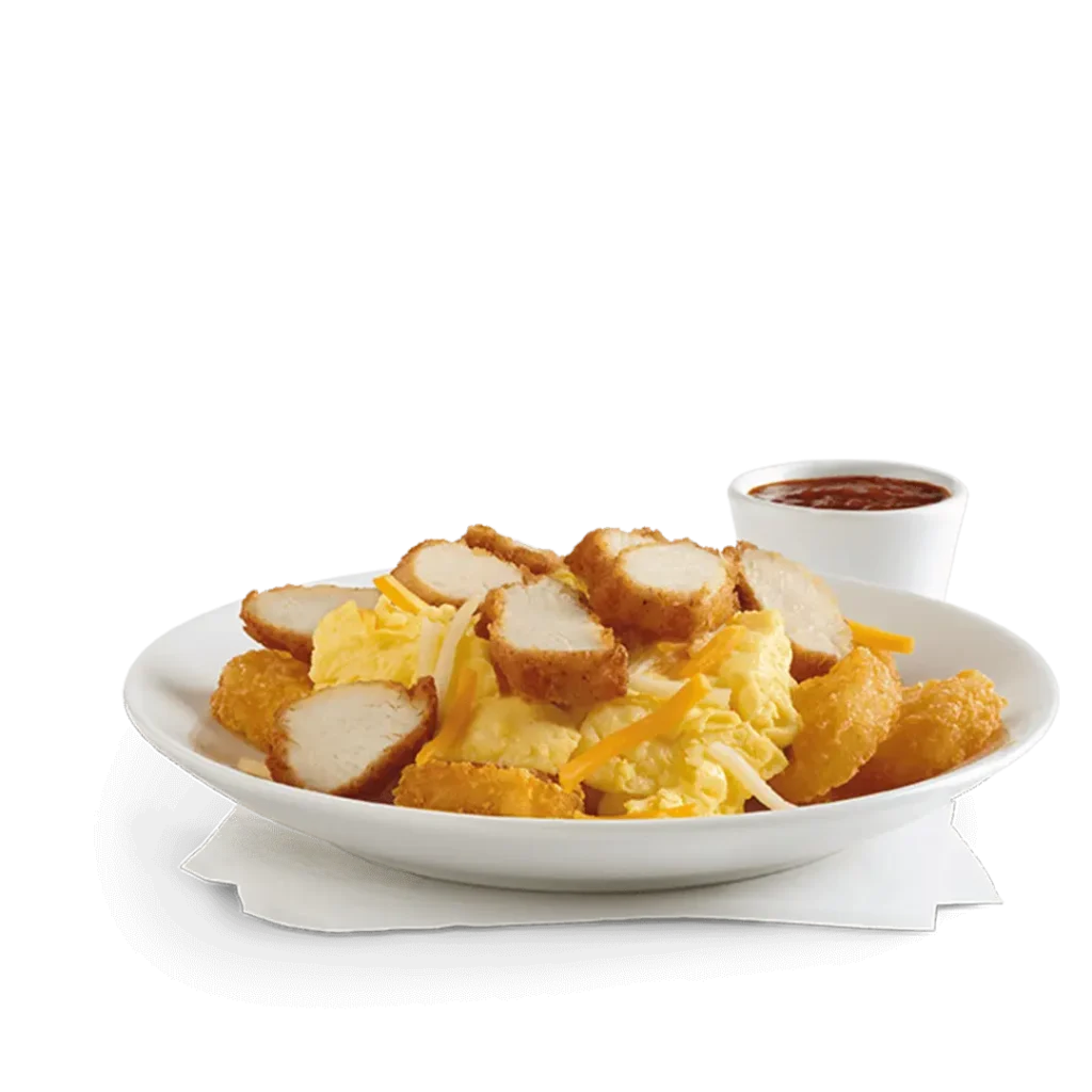 Hash Brown Scramble Bowl With Nuggets and No Hash Browns