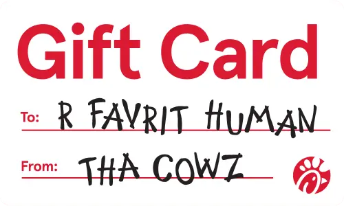 Chick-fil-A gift card